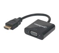 Manhattan 151467 cavo e adattatore video 0,3 m HDMI tipo A (Standard) VGA (D-Sub) Nero NEW