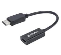 Manhattan Adattatore DisplayPort a HDMI 151634 passivo 0,15 m HDMI Tipo A Nero