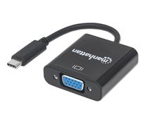 Manhattan 151771 Adattatore Convertitore USB-C™ Maschio a VGA Femmina Nero