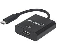Manhattan 151788 USB-C 3.1 HDMI Black Cable Interface/Gender Adapter - Cable Interface/Gender Adapters (USB-C 3.1, HDMI, 0.08 m, Black)