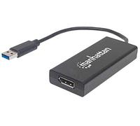 Manhattan 152327 - Convertitore USB 3.0 su DisplayPort 4K/UHD, Nero