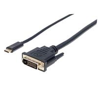Manhattan 152457 cavo e adattatore video 2 m USB tipo-C DVI Nero NEW