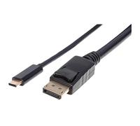 Manhattan 152464 cavo e adattatore video 2 m USB tipo-C DisplayPort Nero (USB-C TO DISPLAYPORT 4K 2M- - M/M 3840X2160/60HZ VID NEW