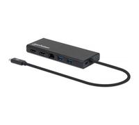 MANHATTAN - 152747 Hub Di Interfaccia Usb Tipo-c 5000 Mbit / s Nero (usb-c Dock / hub Hdmi / usb-c / usb-a - - / network 5gbps Pow / del Alum)