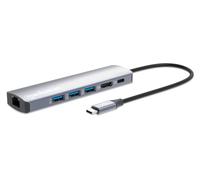 Manhattan Docking Station USB-C™ PD 6-in-1 4K Hub Multiporta