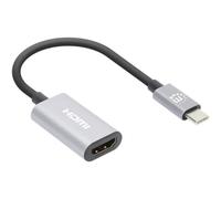 Manhattan 153973 Adattatori USB HDMI 2.0 Presa HDMI-A, Spina USB-C® 0.11 m Grig