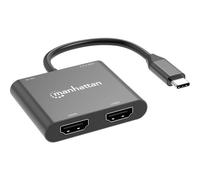 Manhattan 154321 USB 2.0 Adattatore [1x spina USB-C® - 4x Presa HDMI, Presa A U