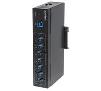 MANHATTAN 164405 - Hub USB 3.0, 7 porte, senza alimentazione, industriale