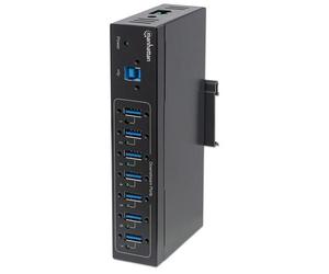 Manhattan 164405 hub di interfaccia USB 3.2 Gen 1 (3.1 Gen 1) Type-B 5000 Mbit/s Nero NEW