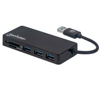 Manhattan 164931 replicatore di porte e docking station per laptop USB 3.2 Gen 1 (3.1 Gen 1) Type-A Nero NEW
