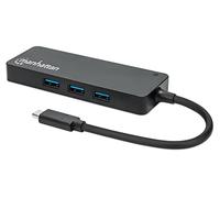 Manhattan Hub USB-C™ 3.2 Gen 1 164948 – 3 porte con lettore schede – Nero