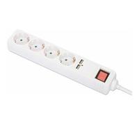 Manhattan 168342 2 m Interno Tipo F Tipo F Ad angolo Plastica Power Distribution