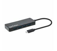 Manhattan 168410 hub di interfaccia USB tipo-C 5000 Mbit/s Nero