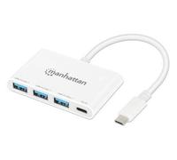 Manhattan 168434 hub di interfaccia USB 3.2 Gen 1 (3.1 Gen 1) Type-C 5000 Mbit/s Bianco NEW