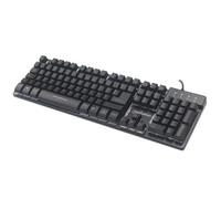 Manhattan 178457 USB Gaming Keyboard with LEDs, 12 Function Keys, Metal Base, Co