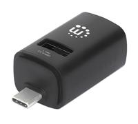 Manhattan Hub USB-C 180993, 3.2 Gen1, 3 porte USB-A, compatto, nero