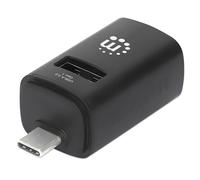 Manhattan Hub USB-C 180993, 3.2 Gen1, 3 porte USB-A, compatto, nero