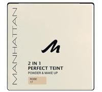 Manhattan 2 in 1 Perfect Teint Powder - Polvere e trucco in un unico colore per una carnagione perfettamente uniforme, colore rosa 17 - 1 x 9 g