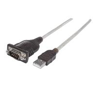 MANHATTAN 205153 - Convertitore USB-A, 1 RS232, 9 poli, PL-2303RA, 0,45 m