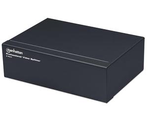 Manhattan 207348 Video Splitter VGA Professionale 4 Vie 350 MHz Nero