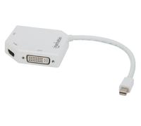 Manhattan Mini DisplayPort 1.2 to HDMI, DVI and VGA Adapter Cable (3-in-1), 25cm