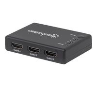 Manhattan Splitter HDMI 4K UHD 3D con LED 4 vie