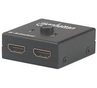 Manhattan 207850 conmutador de vdeo HDMI (HDMI SPLITTER/SWITCH 4K 2 PORT- - BI-DIRECT 4K/30HZ MANUAL PASSIVE) NEW