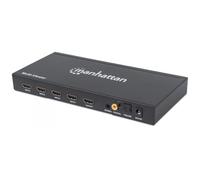 Manhattan 207881 conmutador de vídeo HDMI (1080P 4-Port Hdmi Multiviewer - Switc