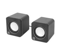 Manhattan 2600 Series Nero, Argento Cablato 6 W (2600 SERIES 2X USB SPEAKERS - U