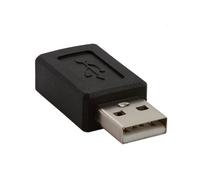 Manhattan 308366 Adattatore Convertitore USB A Maschio a Mini B Femmina Nero Nero