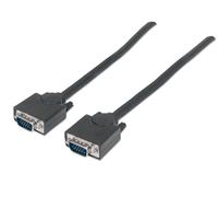 Manhattan 311731 cavo VGA 1,8 m VGA [D-Sub] Nero (SVGA MONITOR CABLE 1.8M- - MALE/MALE BLACK POLYBAG)