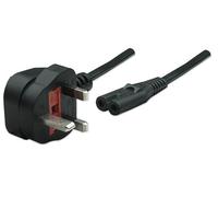 Manhattan 322843 cavo di alimentazione Nero 1,8 m Spina di alimentazione di tipo G Accoppiatore C7 (POWER CABLE/CORD UK 3PIN/C7 NEW