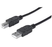 Manhattan 333368 Cavo USB 2.0 A Maschio/B Maschio 1.8m Nero Nero