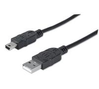 Manhattan 333375 cavo USB 1,8 m USB 2.0 USB A Mini-USB B Nero