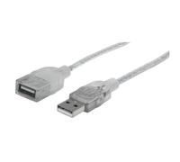 Manhattan 336314 cavo USB 1,8 m USB 2.0 USB A Argento NEW