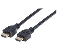 Manhattan 353946 Intellinet Cavo HDMI High Speed con Canale Ethernet, 3 m, schermato L3 per installazioni a Parete) Nero