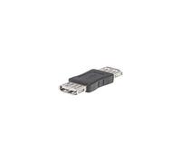 Manhattan 354325 USB 2.0 USB 2.0 Black, Silver Cable Interface/Gender Adapter - Cable Interface/Gender Adapters (USB 2.0, USB 2.0, Male/Female, Black, Silver)