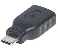 Manhattan 354646 Adattatore USB 3.1 Tipo-C a USB Tipo-A, Nero