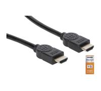 Manhattan 354837 HDMI Cavo Spina HDMI-A, Spina HDMI-A 1.00 m Nero UHD 4K;, Can