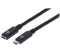 Manhattan 355230 cavo USB 0,5 m USB 3.2 Gen 2 (3.1 Gen 2) USB C Nero