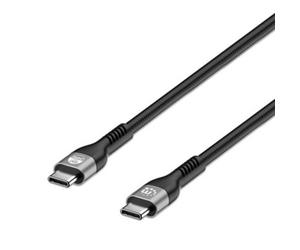 Manhattan 356367 Cavo di ricarica USB Spina USB-C® 2.00 m Nero connettore appli