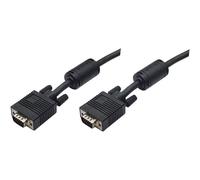 Manhattan 372183 VGA Cavo Spina VGA 15pin, Spina VGA 15pin 15.00 m Nero avvita
