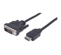 Manhattan 372503-CG HDMI / DVI Cavo adattatore Spina HDMI-A, Spina DVI-D 24+1po