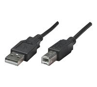 Manhattan 374507 Cavo USB 2.0 A Maschio/B Maschio 0,5m Nero Nero