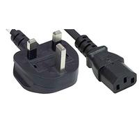 MANHATTAN 382786-1,8 m - Accoppiatore C13 - BS 1363 - Nero