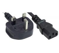 Manhattan 382786 cavo di alimentazione Nero 1,8 m Accoppiatore C13 BS 1363 (Power Cord/Cable, UK 3-pin plug to C13 Female [kett NEW
