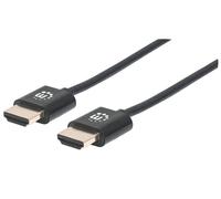 Manhattan Cavo HDMI 394406 High Speed con Ethernet Ultra Sottile 0,5m
