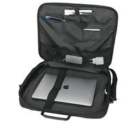 Manhattan Laptop Shoulder Bag Carrying Case - Slim Briefcase Style, Clamshell Op