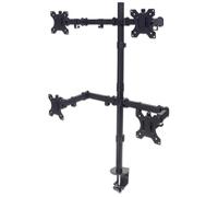 Manhattan 461566 supporto da tavolo per Tv a schermo piatto 81,3 cm (32") Morsa Nero