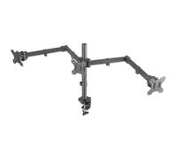 Manhattan 461658 supporto da tavolo per Tv a schermo piatto 68,6 cm [27] Nero Scrivania (TV/MONITOR DESK MOUNT 3 SCREENS - 27IN NEW